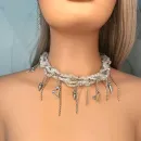 Чокер "Хрустальный" и серьги.