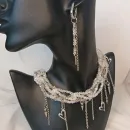 Чокер "Хрустальный" и серьги.