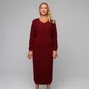 Костюм вязаный юбка и джемпер из премиальной итальянской пряжи 100%