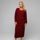 Костюм вязаный юбка и джемпер из премиальной итальянской пряжи 100%