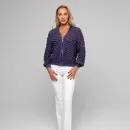 Бомбер вязаный ручной работы