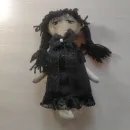 текстильная кукла в стиле Уэнздей