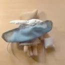 текстильная кукла Спящий ангел котенок