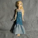 одежда, платье для куклы Эльзы из мультфильма "Холодное сердце"