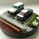 Диорама миниатюра "Парковка" масштаб 1:64