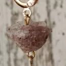 Серьги с кварцем и майфаном