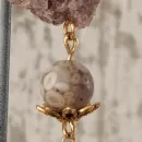 Серьги с кварцем и майфаном