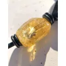 Колье ручной работы с ульяновским симбирцитом, агатом и цитрином | Авторское колье из натуральных камней