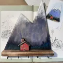 Ключница деревянная