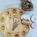 Менажница Деревянная "Пасха" Ясень