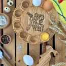 Менажница Деревянная "Пасха" Ясень