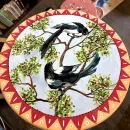 Стол журнальный, ручная роспись