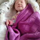 Детский шерстяной плед ручной вязки на заказ