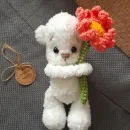 Мишка с цветочком