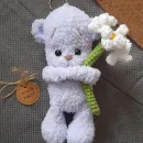 Мишка с цветочком