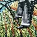 Картина вышитая крестом "Повар" 55х54 см