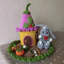 Вязаный детский органайзер Зайчик