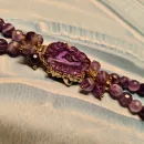 Браслет из аметиста с друзой