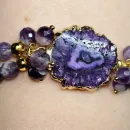 Браслет из аметиста с друзой