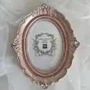 Фоторамка, розовая, с кристаллами