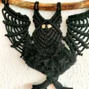 Макраме летучая мышь, украшение на Хэллоуин