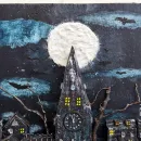 Винтажная вешалка-ключница "Хэллоуин"