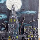 Винтажная вешалка-ключница "Хэллоуин"