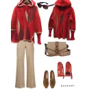 АЛЫЙ БАРХАТ красный джемпер с капюшоном