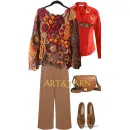 ЦВЕТЫ ОСЕНИ женский джемпер с цветочным принтом