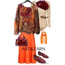 ЦВЕТЫ ОСЕНИ женский джемпер с цветочным принтом