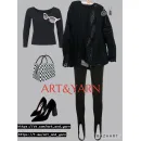 ЧЕРНЫЕ ДЫРЫ винтажный  женский джемпер