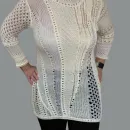 АЖУР удлиненный винтажный джемпер