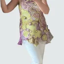 ОЛИВКА шёлковая винтажная туника