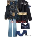 КОРОЛЕВСКИЙ СИНИЙ женский вязаный жилет