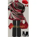 ЭТЮД В БАГРОВЫХ ТОНАХ тёплый свитер-туника