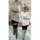 АЖУР удлиненный винтажный джемпер