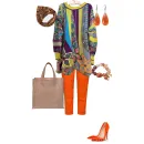 ЦВЕТЫ авторский джемпер с принтом