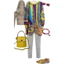 ЦВЕТЫ авторский джемпер с принтом