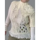 БЕЛЫЙ АКЦЕНТ женский винтажный свитер