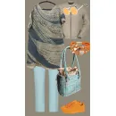 ЮЖНЫЕ ДЮНЫ платье-туника из шёлка и хлопка