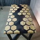 Стол из массива дуба Соты река