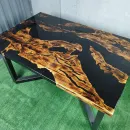 Стол река из массива дуба река