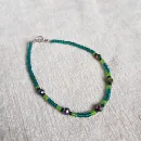 Браслеты из бисера с бусинами и кристаллами