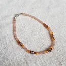 Браслеты из бисера с бусинами и кристаллами