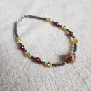 Браслеты из бисера с бусинами и кристаллами