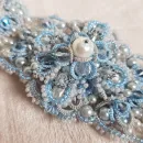 Браслет "Сапфир" фриволите