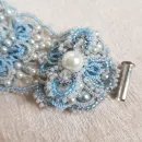 Браслет "Сапфир" фриволите