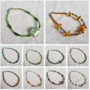 Браслеты из бисера с бусинами и кристаллами