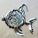 Коллекционная серебряная брошь 1960-е CYVRA