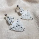 Серьги "Серебряные капли"